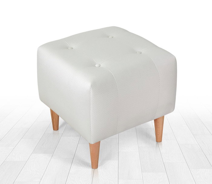 Atelier Del Sofa Puf de Terciopelo Cream Atelier Del Sofa Puf de Terciopelo Cream